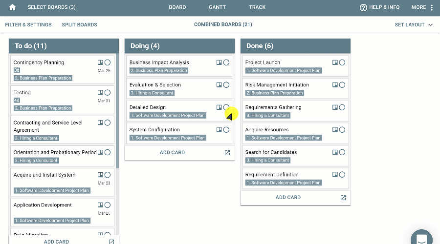 Other options for Placker at Trello boards, checklists and cards